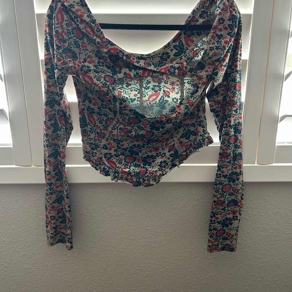 Free People Multicolor Floral Blouse - Picture 2 of 3